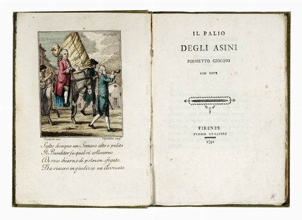 Raccolta di rari e curiosi trattatelli riguardanti feste e tradizioni fiorentine tra il XVI e il XVIII secolo.  - Asta Libri, autografi e manoscritti - Associazione Nazionale - Case d'Asta italiane