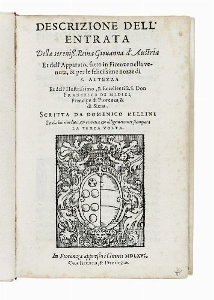 GIOVANNI BATTISTA ADRIANI : Istoria de' suoi tempi [...]. Divisa in libri ventidue Di nuovo mandata in luce. Con li sommarii, e tavola delle cose piu notabili.  - Asta Libri, autografi e manoscritti - Associazione Nazionale - Case d'Asta italiane