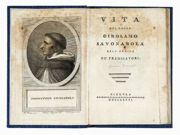 GIUSEPPE MARIA BROCCHI : Vite de' santi e beati fiorentini...  - Asta Libri, autografi e manoscritti - Associazione Nazionale - Case d'Asta italiane