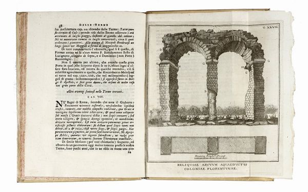 DOMENICO MARIA MANNI : Delle antiche terme di Firenze.  - Asta Libri, autografi e manoscritti - Associazione Nazionale - Case d'Asta italiane