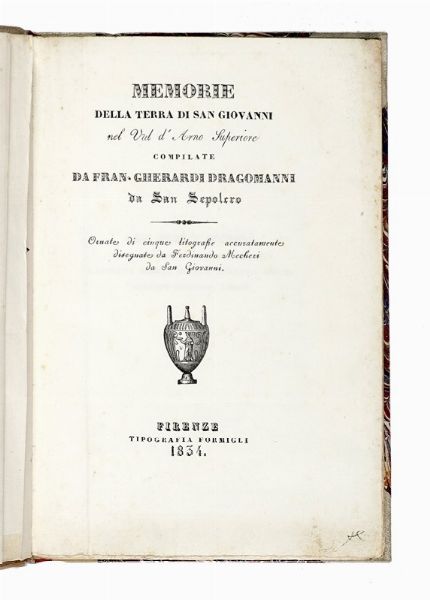 LUIGI TRAMONTANI : Istoria naturale del Casentino con la vera teoria della terra...  - Asta Libri, autografi e manoscritti - Associazione Nazionale - Case d'Asta italiane