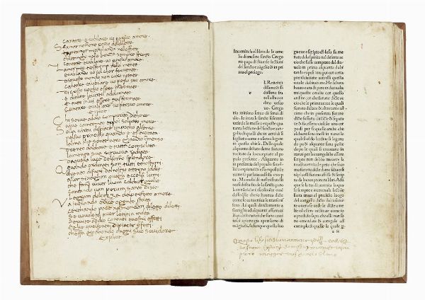 GREGORIUS [PAPA I] : Incomincia el libro de le omelie di mesere sancto Gregorio papa...  - Asta Libri, autografi e manoscritti - Associazione Nazionale - Case d'Asta italiane