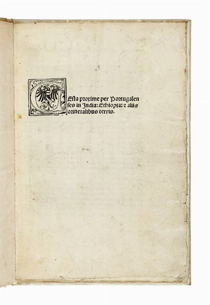 Gesta proxime per Portugalenses in India, Ethiopia, et aliis orinetalibus [sic] terris.  - Asta Libri, autografi e manoscritti - Associazione Nazionale - Case d'Asta italiane