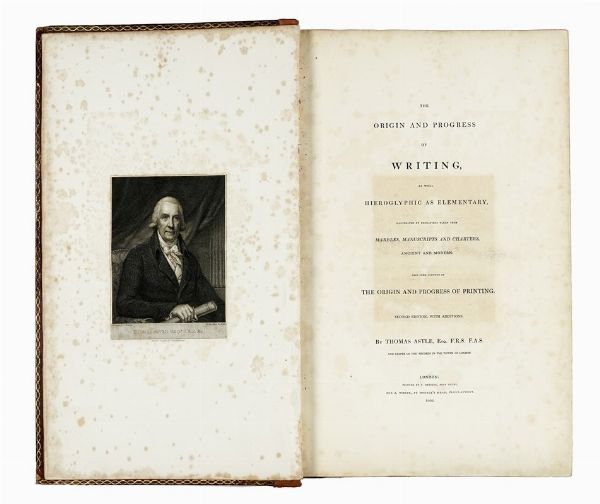 Thomas Astle : The Origin and Progress of Writing...  - Asta Libri, autografi e manoscritti - Associazione Nazionale - Case d'Asta italiane