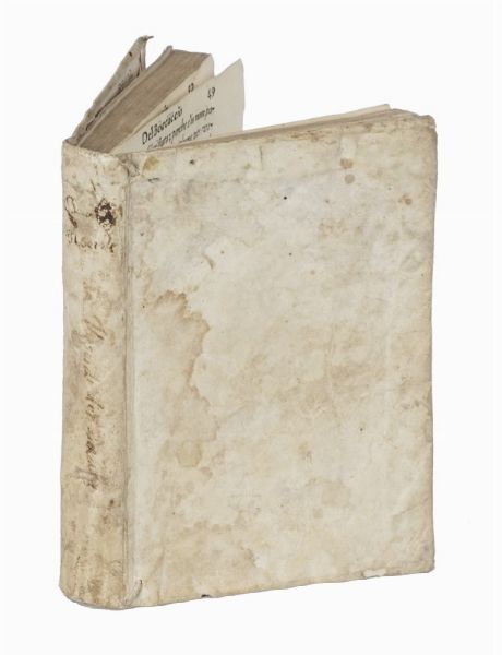 GIOVANNI BOCCACCIO : La Theseide [...] Innamoramento piaceuole, & honesto di due giouani thebani.  - Asta Libri, autografi e manoscritti - Associazione Nazionale - Case d'Asta italiane