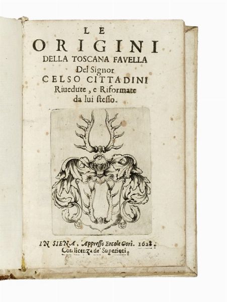 CELSO CITTADINI : Le origini della toscana favella...  - Asta Libri, autografi e manoscritti - Associazione Nazionale - Case d'Asta italiane