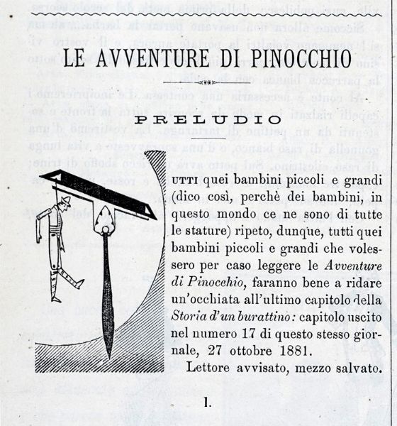 CARLO COLLODI : Giornale per i bambini. (La storia di un burattino).  - Asta Libri, autografi e manoscritti - Associazione Nazionale - Case d'Asta italiane