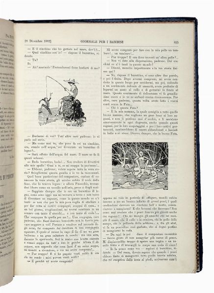 CARLO COLLODI : Giornale per i bambini. (La storia di un burattino).  - Asta Libri, autografi e manoscritti - Associazione Nazionale - Case d'Asta italiane