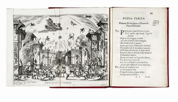 GIOVANNI CARLO COPPOLA : Le nozze degli Dei, favola [...] rappresentata in musica in Firenze nelle reali nozze de Serenis.mi Gran Duchi di Toschana Ferdinando II. e Vittoria principessa d'Urbino.  - Asta Libri, autografi e manoscritti - Associazione Nazionale - Case d'Asta italiane