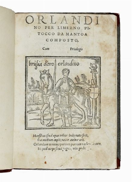 TEOFILO FOLENGO : Orlandino per Limerno Pitocco da Mantoa composto.  - Asta Libri, autografi e manoscritti - Associazione Nazionale - Case d'Asta italiane