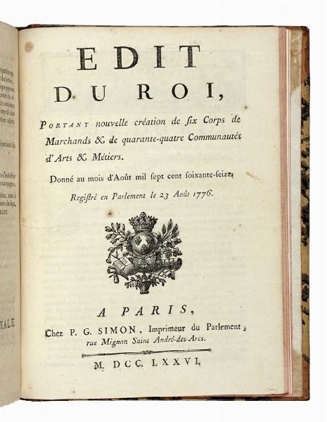 LUIGI XVI LUIGI XVI DI FRANCIA : Trait d'amiti et de commerce, conclu entre les Roi et les tats-Unis de l'Amrique septentrionale, le 6 Fvrier 1778.  - Asta Libri, autografi e manoscritti - Associazione Nazionale - Case d'Asta italiane