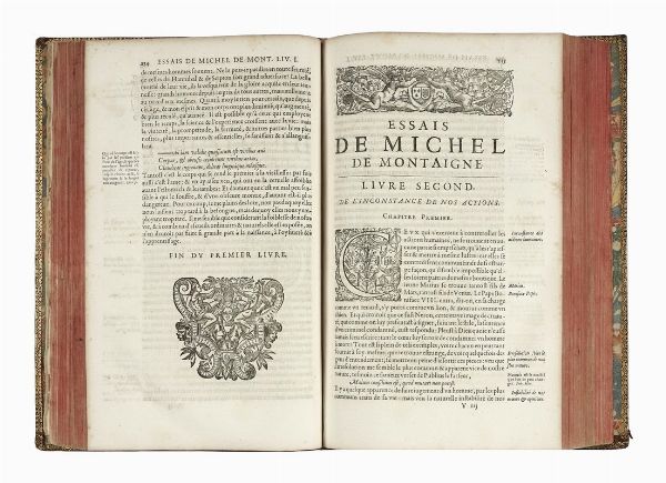 MICHEL EYQUEM (DE) MONTAIGNE : Les Essais [...]. Nouvelle edition exactement purge des defauts des precedentes...  - Asta Libri, autografi e manoscritti - Associazione Nazionale - Case d'Asta italiane