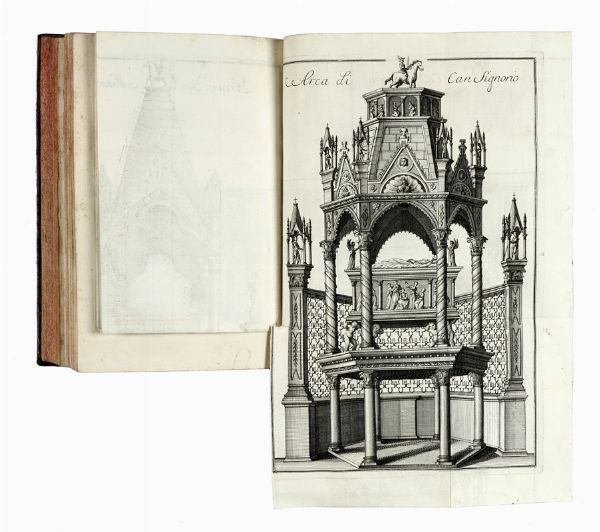 PIETRO MONTANARI : La Verona illustrata ridotta in compendio principalmente per uso de' forestieri con varie aggiunte. Premessa in ristretto la vita del marchese Scipione Maffei. Parte prima [-seconda].  - Asta Libri, autografi e manoscritti - Associazione Nazionale - Case d'Asta italiane