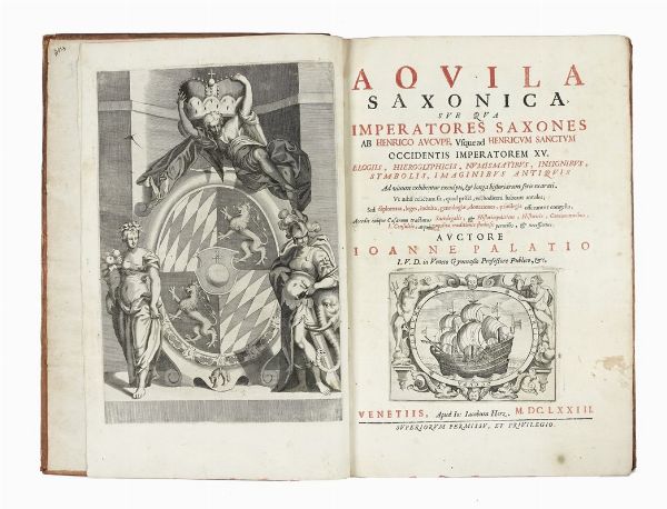 GIOVANNI PALAZZI : Aquila Saxonica...  - Asta Libri, autografi e manoscritti - Associazione Nazionale - Case d'Asta italiane