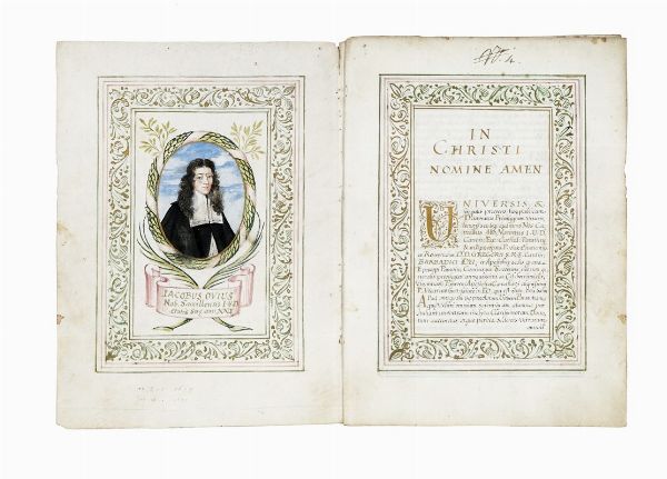 Laurea in utroque iure dell?Universit di Padova conferita al nobile Iacopo Ovio di Sacile.  - Asta Libri, autografi e manoscritti - Associazione Nazionale - Case d'Asta italiane