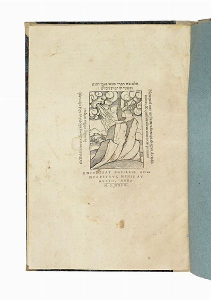 PHILO (ALEXANDRINUS) : Libri antiquitatum. Quaestionum et solutionum in Genesin. De Essaeis. De nominibus hebraicis. De mundo...  - Asta Libri, autografi e manoscritti - Associazione Nazionale - Case d'Asta italiane