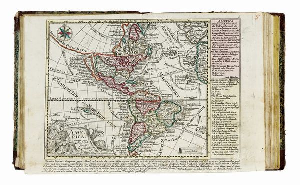 JOHANN MICHAEL PROBST : Atlas maior ex tabulis geographicis secundum ordine et methodum coloribus rite distinctus...  - Asta Libri, autografi e manoscritti - Associazione Nazionale - Case d'Asta italiane