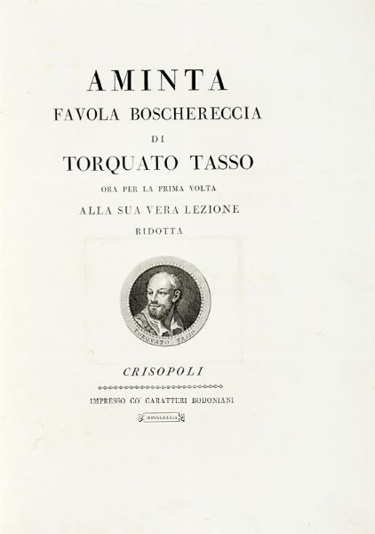 Torquato Tasso : Aminta favola boschereccia...  - Asta Libri, autografi e manoscritti - Associazione Nazionale - Case d'Asta italiane