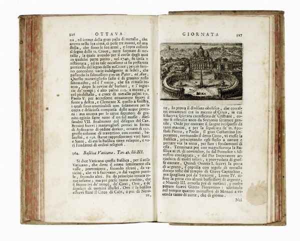 Giuseppe Vasi : Itinerario istruttivo diviso in otto stazioni o giornate per ritrovare con facilit tutte le antiche e moderne magnificenze di Roma...  - Asta Libri, autografi e manoscritti - Associazione Nazionale - Case d'Asta italiane