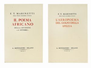 Filippo Tommaso Marinetti : L'aeropoema del golfo della Spezia.  - Asta Libri, autografi e manoscritti - Associazione Nazionale - Case d'Asta italiane