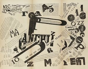 Filippo Tommaso Marinetti : Les mots en libert futuristes.  - Asta Libri, autografi e manoscritti - Associazione Nazionale - Case d'Asta italiane