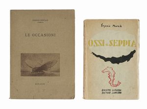 EUGENIO MONTALE : Ossi di seppia.  - Asta Libri, autografi e manoscritti - Associazione Nazionale - Case d'Asta italiane