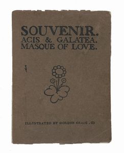 MARTIN SHAW : Souvenir. Acis and Galatea. Masque of Love as Produced at the Great Queen Street Theatre, March 10th 1902.  - Asta Libri, autografi e manoscritti - Associazione Nazionale - Case d'Asta italiane