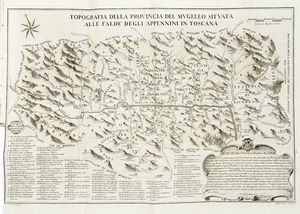 GIUSEPPE MARIA BROCCHI : Descrizione della provincia del Mugello con la carta geografica del medesimo...  - Asta Libri, autografi e manoscritti - Associazione Nazionale - Case d'Asta italiane