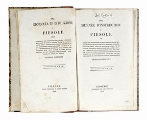 GIUSEPPE DEL ROSSO : Una giornata d'istruzione a Fiesole...  - Asta Libri, autografi e manoscritti - Associazione Nazionale - Case d'Asta italiane