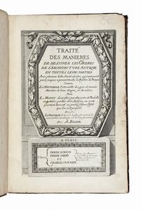 ABRAHAM BOSSE - Trait des manieres de dessiner les o'rdres de l'architecture antique en toutes leurs parties...