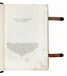 CATERINA DA SIENA : Epistole devotissime de sancta Catharina da Siena...  - Asta Libri, autografi e manoscritti - Associazione Nazionale - Case d'Asta italiane