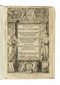 EUCLIDES - Elementorum libri XV. Accessit XVI De solidorum regolarium [...]. Auctore Christophoro Clavio...