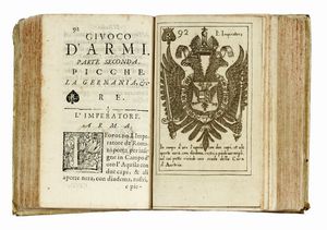 ORONCE FIN : Giuoco d'armi dei sovrani, e stati d'Europa per apprendere l'armi, la geografia e l'historia loro curiosa...  - Asta Libri, autografi e manoscritti - Associazione Nazionale - Case d'Asta italiane