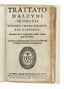 LUIS FROES - Trattato d?alcuni prodigii occorsi l?anno 1596 nel Giappone...