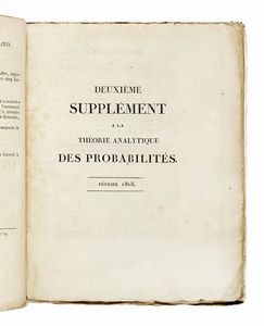 PIERRE SIMON LAPLACE (DE) : Theorie analytique des probabilits...  - Asta Libri, autografi e manoscritti - Associazione Nazionale - Case d'Asta italiane