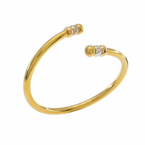 Bracciale contrari in oro giallo 18kt  - Asta Gioielli e Orologi Web Only - Associazione Nazionale - Case d'Asta italiane