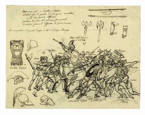 Trentacinque schizzi e disegni.  - Asta Arte Antica, Orientale, Moderna e Contemporanea [parte I] - Associazione Nazionale - Case d'Asta italiane