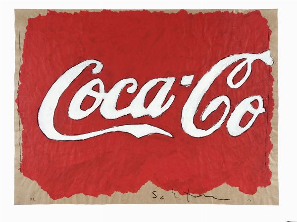 MARIO SCHIFANO : Coca-Cola.  - Asta Arte Antica, Orientale, Moderna e Contemporanea [parte II] - Associazione Nazionale - Case d'Asta italiane