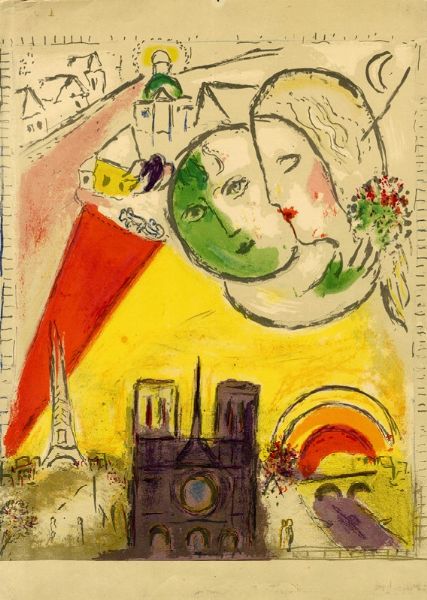 Marc Chagall : Lotto composto di 9 incisioni.  - Asta Arte Antica, Orientale, Moderna e Contemporanea [parte II] - Associazione Nazionale - Case d'Asta italiane