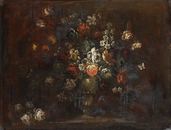 Scuola del XVIII secolo Nature morte con vasi di fiori  - Asta Dipinti Antichi - Associazione Nazionale - Case d'Asta italiane