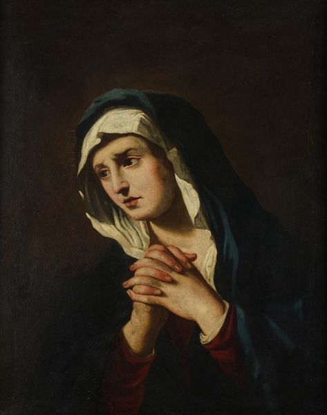 Giovanni Francesco Barbieri detto il Guercino, copia da : Vergine addolorata  - Asta Dipinti Antichi - Associazione Nazionale - Case d'Asta italiane