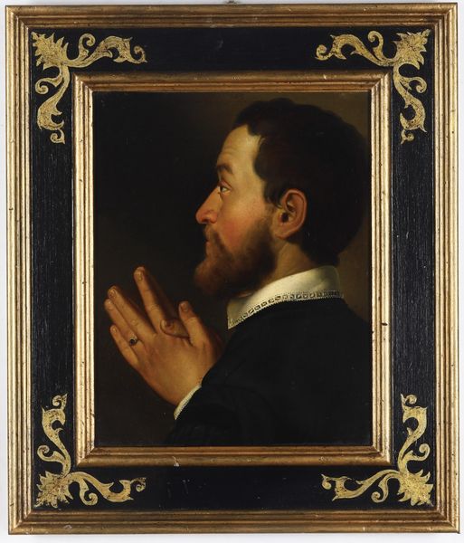 Giovan Battista Moroni, copia da : Ritratto di donatore  - Asta Dipinti Antichi - Associazione Nazionale - Case d'Asta italiane