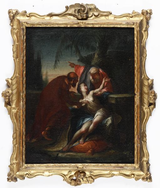 Scuola del XVII-XVIII secolo Susanna e i vecchioni  - Asta Dipinti Antichi - Associazione Nazionale - Case d'Asta italiane