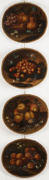 Scuola del XVIII secolo Nature morte con fiori e frutti  - Asta Dipinti Antichi - Associazione Nazionale - Case d'Asta italiane