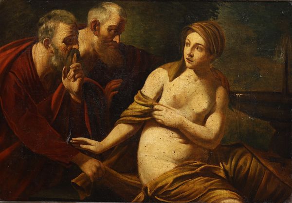 Guido Reni, copia da : Susanna e i vecchioni  - Asta Dipinti Antichi - Associazione Nazionale - Case d'Asta italiane