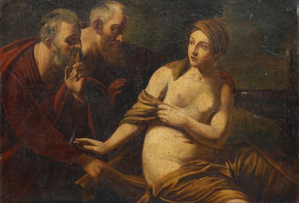 Guido Reni, copia da : Susanna e i vecchioni  - Asta Dipinti Antichi - Associazione Nazionale - Case d'Asta italiane