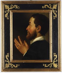 Giovan Battista Moroni, copia da - Ritratto di donatore