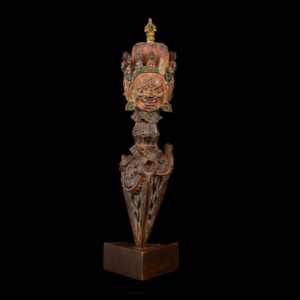 Purba in legno, Tibet, XIX secolo  - Asta Arte Orientale - Associazione Nazionale - Case d'Asta italiane