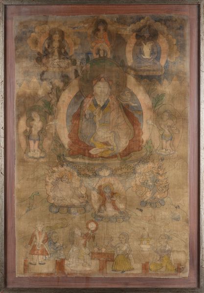 Thangka su seta raffigurante figura di Lama centrale e altre divinit, Tibet, XVIII secolo  - Asta Arte Orientale - Associazione Nazionale - Case d'Asta italiane