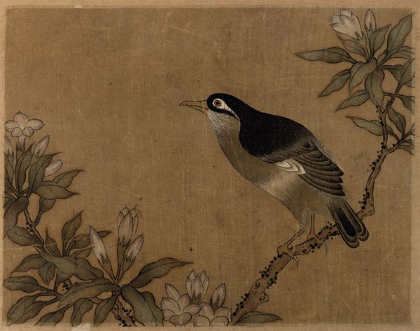 Album con inscrizione Jiang Tingxi - Il libro a colori di fiori ed uccelli contenente 12 tempere su seta, Cina, riproduzioni degli inizi del XIX secolo  - Asta Arte Orientale - Associazione Nazionale - Case d'Asta italiane